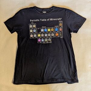 Black Minecraft Periodic Table T-Shirt